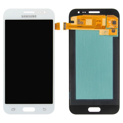 Дисплей для Samsung J200 Galaxy J2, білий, без рамки, Original PRC , original glass