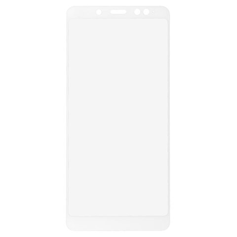 Защитное стекло All Spares для Xiaomi Redmi Note 5, 0,26 мм 9H, совместимо с чехлом, Full Screen, белый, Это стекло покрывает весь экран.