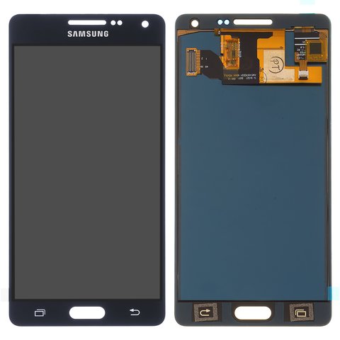 Дисплей для Samsung A500 Galaxy A5, черный, без регулировки яркости, без рамки, Сopy, TFT 