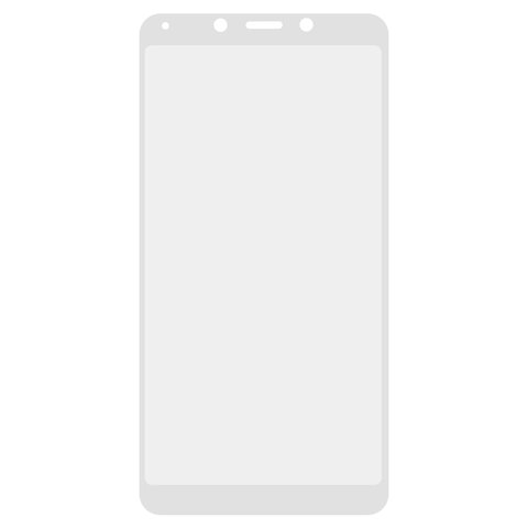 Защитное стекло All Spares для Xiaomi Redmi 6, Redmi 6A, 0,26 мм 9H, совместимо с чехлом, Full Screen, белый, Это стекло покрывает весь экран.