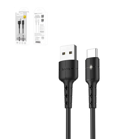 USB кабель Hoco X30, USB тип C, USB тип A, 120 см, 2 A, черный, #6957531091172