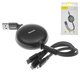 USB кабель Baseus Little Octopus, USB тип-C, USB тип-A, micro-USB тип-B, Lightning, 120 см, 3,5 А, черный, плоский, для зарядки телефона, выдвижной, 3 в 1, #CAMLT-ZY01
