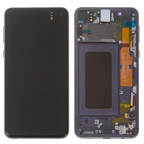 Дисплей для Samsung G970 Galaxy S10e, чорний, з рамкою, Original, сервісне опаковання, #GH82 18852A GH82 18836A