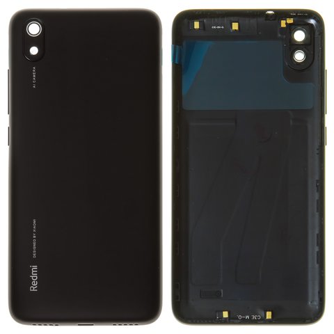 Задня панель корпуса для Xiaomi Redmi 7A, чорна, з боковою кнопкою, MZB7995IN, M1903C3EG, M1903C3EH, M1903C3EI