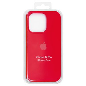 Чохол для iPhone 14 Pro, червоний, Original Soft Case, силікон, red 14  full side