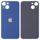Задня панель корпуса для iPhone 13, синя, не потрібно знімати скло камери, Original (PRC), big hole