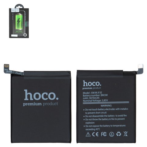 Акумулятор Hoco BM3M для Xiaomi Mi 9 SE, Li Polymer, 3,85 B, 3070 мАг, M1903F2G