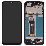 Дисплей для Motorola Moto E13 XT2345, чорний, з рамкою, Original (PRC), XT2345