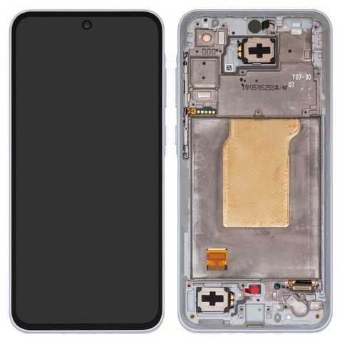 Дисплей для Samsung A356 Galaxy A35 5G, голубой, с рамкой, Original PRC , iceblue