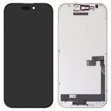 Дисплей JCID для iPhone 16 Pro, чорний, з рамкою, High Copy, без помилки, (OLED) soft, Diagnosable, 120Hz