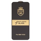 Захисне скло ESD 6D для Xiaomi Poco M7 4G, Redmi 15 4G, Redmi 15 5G, сумісне з чохлом, Full Glue, Anti-Static, (без упаковки), чорний, EU version