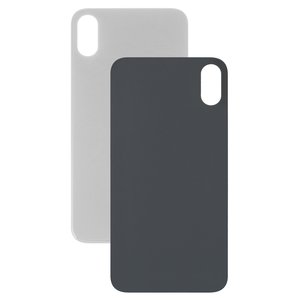 Panel trasero de carcasa puede usarse con iPhone XS, blanco, no es necesario desmontar la cámara, big hole