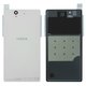 Housing Back Cover compatible with Sony C6602 L36h Xperia Z, C6603 L36i Xperia Z, C6606 L36a Xperia Z, (white)