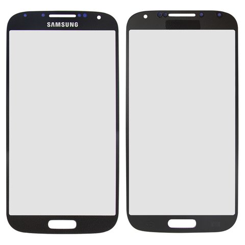 Housing Glass compatible with Samsung I9500 Galaxy S4, I9505 Galaxy S4, black 