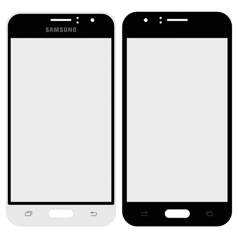 Housing Glass compatible with Samsung J120H Galaxy J1 2016 , white 