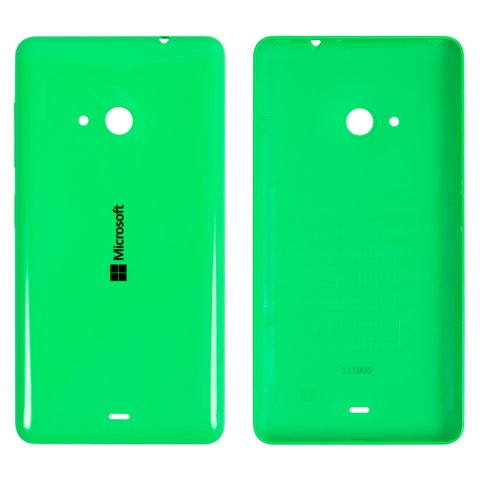 Panel trasero de carcasa puede usarse con Microsoft Nokia  535 Lumia Dual SIM, verde, con botones laterales