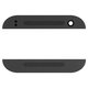 Top + Bottom Housing Panel compatible with HTC One mini 2, (black)