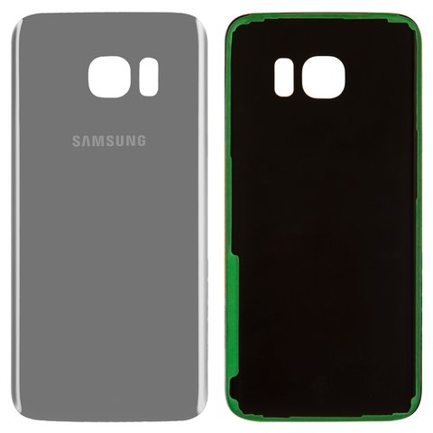 Housing Back Cover compatible with Samsung G935F Galaxy S7 EDGE, silver, Original PRC  