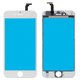 Touchscreen compatible with iPhone 6, (with frame, white, AAA)