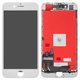LCD compatible with Apple iPhone 7, (white, with frame, AAA, with camera and proximity sensor plastics, NCC ESR ColorX)