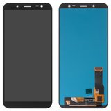 Pantalla LCD puede usarse con Samsung J600 Galaxy J6, negro, sin marco, High Copy, original LCD size, (OLED)