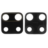 Vidrio de cámara puede usarse con Xiaomi Redmi Note 9 Pro, Redmi Note 9S, negro, sin marco, 19x19mm, M2003J6A1G