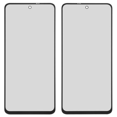 Housing Glass compatible with Xiaomi Redmi Note 9 Pro, Redmi Note 9S, black, M2003J6B2G, M2003J6A1G 
