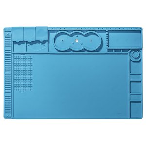 Alfombrilla aislante Mechanic V56, para microscopio, antiestático, 480 mm, 320 mm, con compartimientos magnéticos