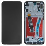 LCD compatible with Huawei P Smart Z, (black, with frame, High Copy)