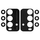 Camera Lens compatible with Xiaomi Redmi 9T, (black, without frame, set 4 pcs., carbon Gray, J19S, M2010J19SG, M2010J19SY)