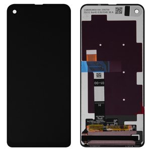 Pantalla LCD puede usarse con Motorola One Action XT2013, negro, sin marco, High Copy