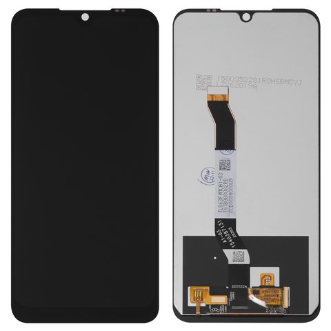 Дисплей для Xiaomi Redmi Note 8T, черный, без логотипа, без рамки, Сopy, M1908C3XG