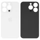 Housing Back Cover compatible with iPhone 14 Pro, (white, no need to remove the camera glass, big hole)