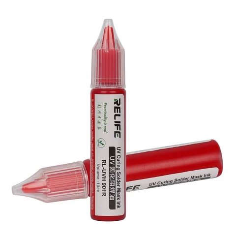 Soldering Mask RELIFE RL UVH901R, red, 10 ml, UV 