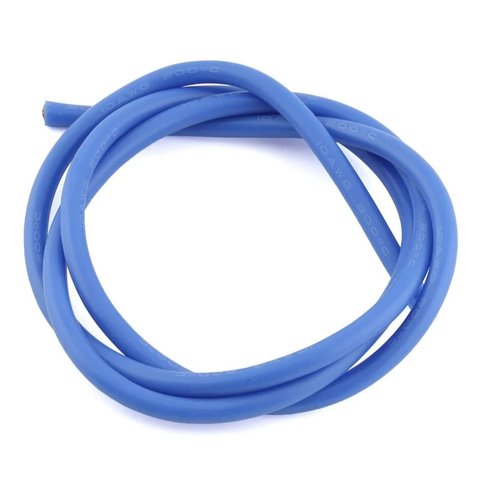 Провод в силиконовой изоляции 10AWG, 5,3 мм², 1 м, синий, UL3135