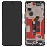 Pantalla LCD puede usarse con Huawei Honor 200 Pro, negro, con marco, Original (PRC), ELP-AN00, ELP-NX9