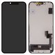 Дисплей для iPhone 14, черный, с рамкой, HC, (OLED), GX OEM hard