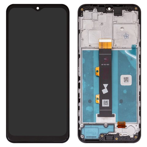 Pantalla LCD puede usarse con Motorola Moto G10 XT2127, Moto G20 XT2128, Moto G30 XT2129, negro, con marco, High Copy