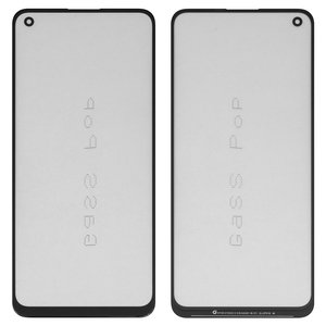Housing Glass G+OCA PRO compatible with Realme 7 Pro, with OCA film, black 