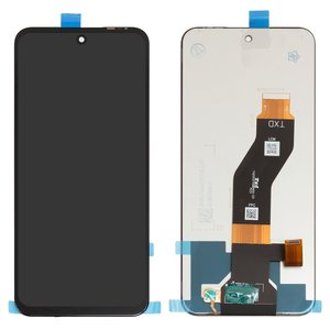 LCD compatible with Tecno Spark 40 KM5 , Spark 40C KM4k , Spark Go 2 KM4 ; Infinix Hot 60i 4G X6728 , black, without frame, Original PRC , TXDSI670QBAPX 23 