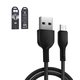 USB дата-кабель Hoco X20, USB тип-C, USB тип-A, 100 см, 2,4 А, чорний