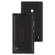 Housing Back Cover compatible with Nokia 520 Lumia, 525 Lumia, (black, with side button)