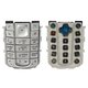 Keyboard compatible with Nokia 6230, (silver, russian)
