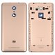 Housing Back Cover compatible with Xiaomi Redmi Note 3, (golden, with side button, Original (PRC))