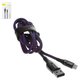 USB Cable Baseus C-Shaped Light Intelligent, (USB type-A, Lightning, 100 cm, 2.4 A, dark blue) #CALCD-03