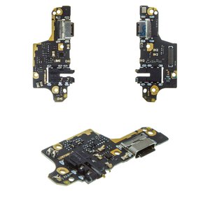 Flat Cable compatible with Xiaomi Poco X3, Poco X3 Pro, headphone connector, charge connector, with microphone, with components, Original PRC , charging board, MZB07Z0IN, MZB07Z1IN, MZB07Z2IN, MZB07Z3IN, MZB07Z4IN, MZB9965IN, M2007J20CI 