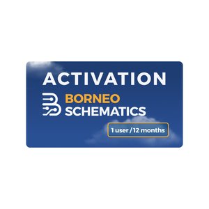 Borneo Schematics Activation 1 User 12 Months 