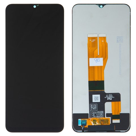 LCD compatible with Realme C30s, black, without frame, High Copy 