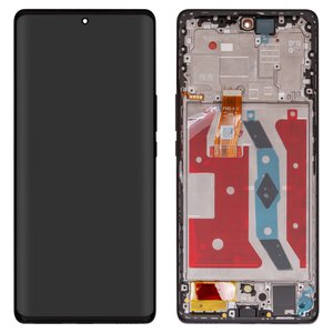 LCD compatible with Huawei Honor Magic 5 Lite, black, with frame, Original PRC , RMO NX1, RMO NX3 