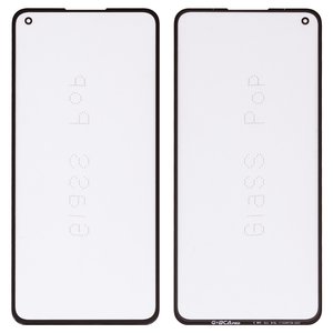Housing Glass G+OCA PRO compatible with Xiaomi Mi 11 Lite, with OCA film, black 